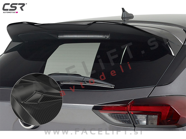 Opel Corsa F 19- strešni spojler karbon (sijaj)