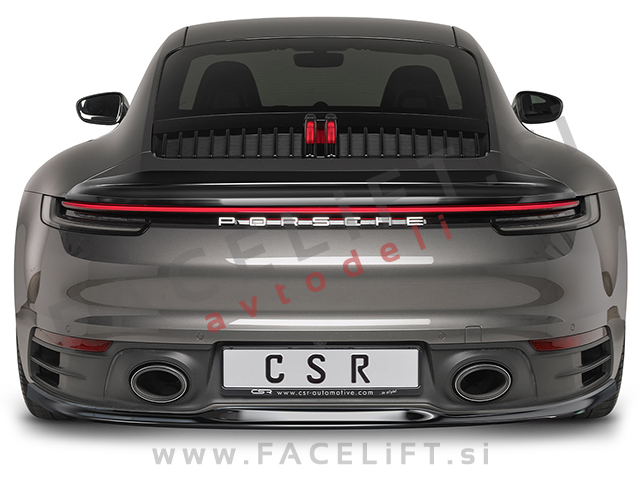 Porsche 911 19- podaljšek zadnjega odbijača črni (mat)