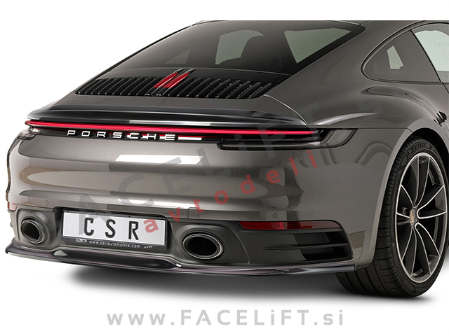 Porsche 911 19- podaljšek zadnjega odbijača črni (sijaj)