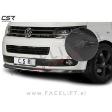 VW T5 09-15 podaljšek sprednjega odbijača črni (mat)