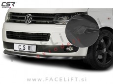 VW T5 09-15 podaljšek sprednjega odbijača črni (mat)