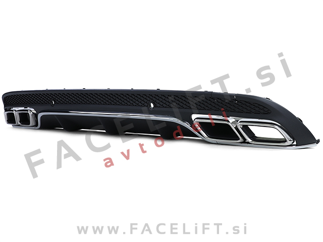 Mercedes C W205 Limuzina 14-18 difuzor z nastavki za izpuh