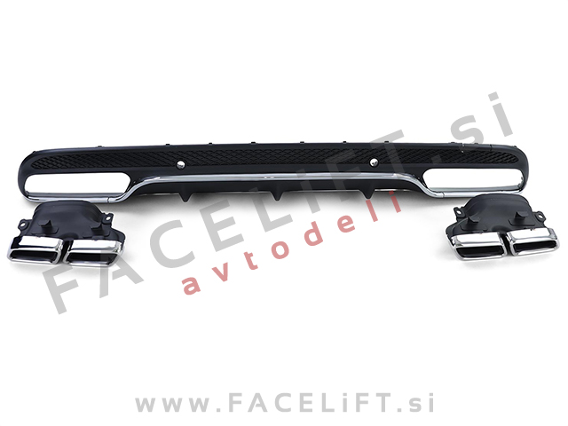 Mercedes C W205 Limuzina 14-18 difuzor z nastavki za izpuh