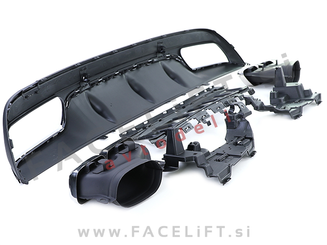 Mercedes C W205 Limuzina 14-18 difuzor z nastavki za izpuh
