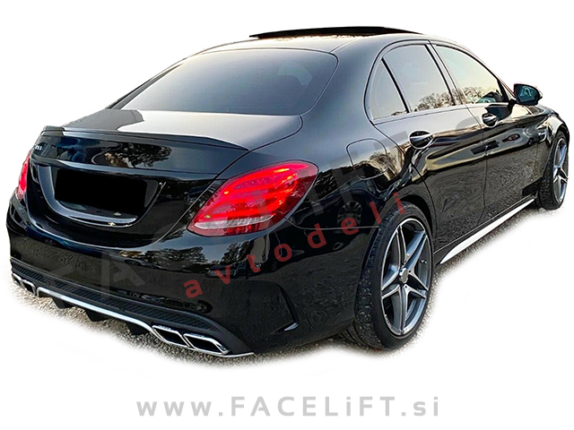 Mercedes C W205 Limuzina 14-18 difuzor z nastavki za izpuh