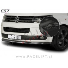 VW T5 09-15 podaljšek sprednjega odbijača črni (sijaj)