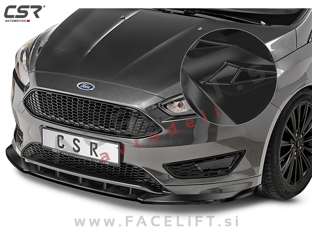 Ford Focus 3 ST-Line 14-18 podaljšek sprednjega odbijača črni (sijaj)