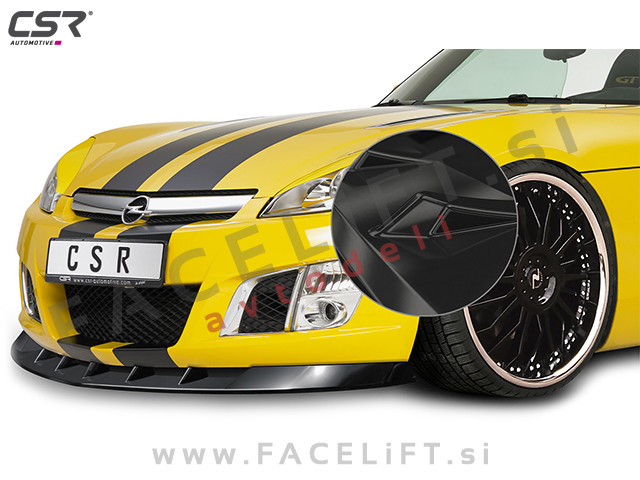Opel GT 06-09 podaljšek sprednjega odbijača črni (sijaj)