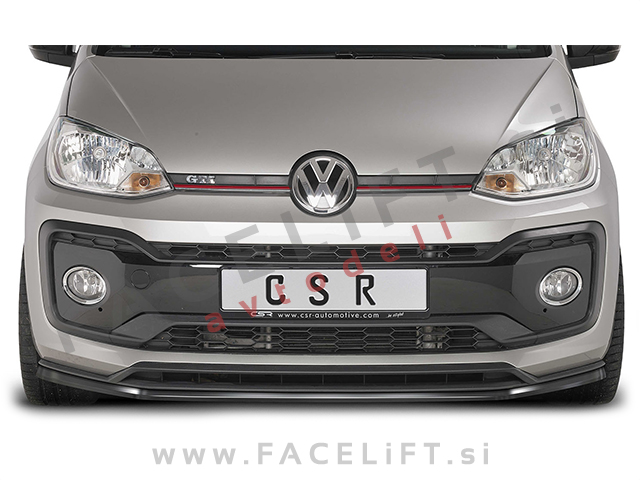 VW up! GTI 18- podaljšek sprednjega odbijača črni (mat)
