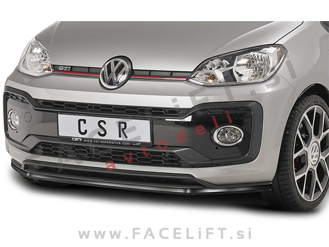 VW up! GTI 18- podaljšek sprednjega odbijača črni (mat)