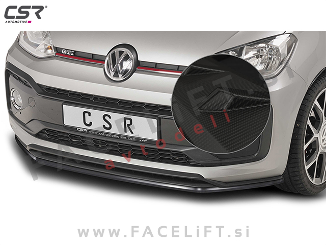 VW up! GTI 18- podaljšek sprednjega odbijača karbon (mat)