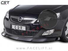 Opel Astra J 09-12 podaljšek sprednjega odbijača črni (mat)