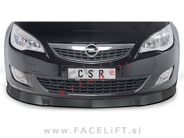 Opel Astra J 09-12 podaljšek sprednjega odbijača črni (mat)
