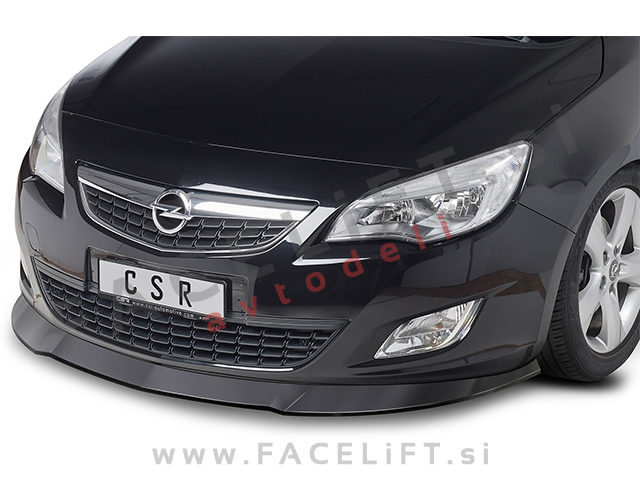 Opel Astra J 09-12 podaljšek sprednjega odbijača črni (mat)