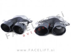 Mercedes E Limuzina W213 16- nastavki za izpuh črni (sijaj)