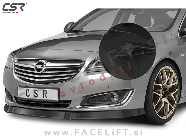 Opel Insignia A 13-17 podaljšek sprednjega odbijača karbon (mat)