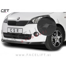 Škoda Citigo 12-17 podaljšek sprednjega odbijača črni (mat)