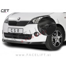 Škoda Citigo 12-17 podaljšek sprednjega odbijača črni (sijaj)