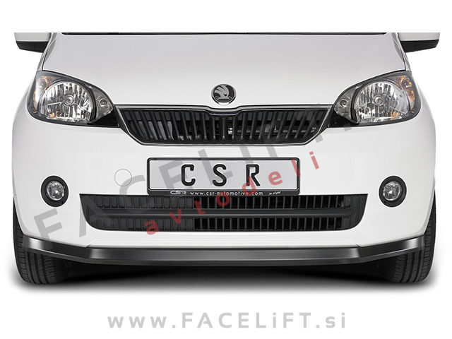 Škoda Citigo 12-17 podaljšek sprednjega odbijača črni (sijaj)