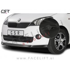 Škoda Citigo 12-17 podaljšek sprednjega odbijača karbon (mat)