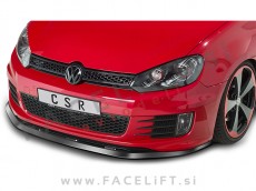 VW Golf 6 GTD GTI 08-12 podaljšek sprednjega odbijača črni mat