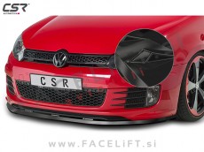 VW Golf 6 GTD GTI 08-12 podaljšek sprednjega odbijača črni sijaj