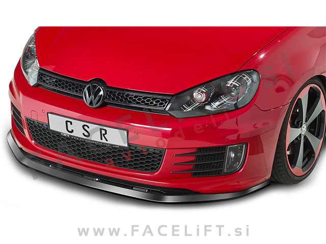 VW Golf 6 GTD GTI 08-12 podaljšek sprednjega odbijača črni sijaj