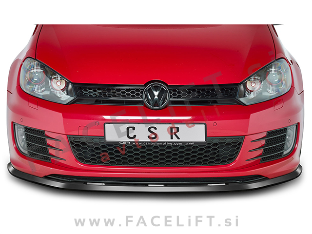 VW Golf 6 GTD GTI 08-12 podaljšek sprednjega odbijača črni sijaj