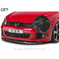VW Golf 6 GTD GTI 08-12 podaljšek sprednjega odbijača karbon sijaj