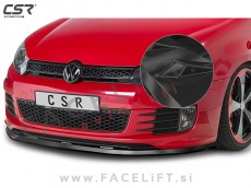 VW Golf 6 GTD GTI 08-12 podaljšek sprednjega odbijača karbon sijaj