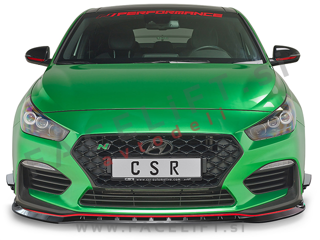 Hyundai i30 16- podaljšek sprednjega odbijača črni (sijaj)