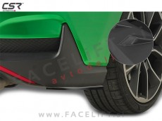 Hyundai i30 16- podaljški zadnjega odbijača črni (mat)