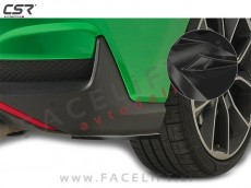 Hyundai i30 16- podaljški zadnjega odbijača črni (sijaj)