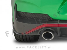 Hyundai i30 16- podaljški zadnjega odbijača črni (sijaj)