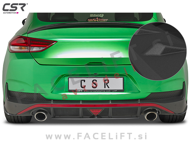 Hyundai i30 16- podaljšek zadnjega odbijača črni (mat)