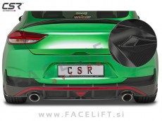 Hyundai i30 16- podaljšek zadnjega odbijača karbon (sijaj)