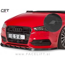 Audi A3 8V Cabriolet S-Line 14-16 podaljšek sprednjega odbijača črni (mat)