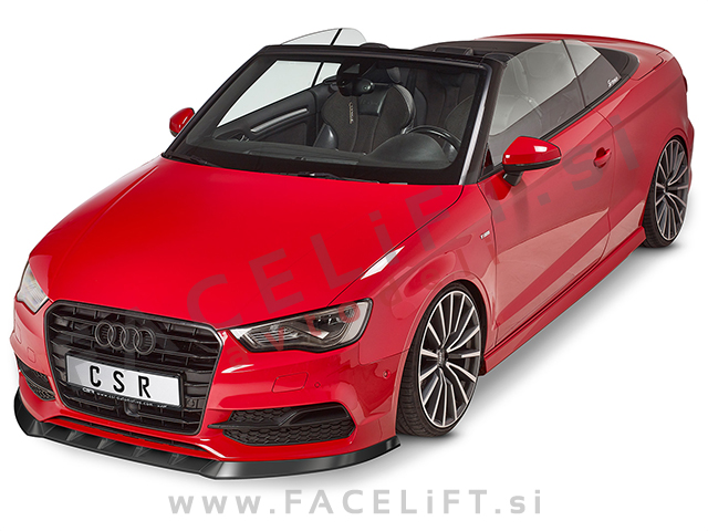Audi A3 8V Cabriolet S-Line 14-16 podaljšek sprednjega odbijača karbon (sijaj)