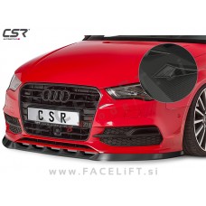 Audi A3 8V Cabriolet S-Line 14-16 podaljšek sprednjega odbijača karbon (mat)