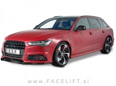 Audi A6 S-Line, S6 4G 14-18 podaljšek sprednjega odbijača črni sijaj