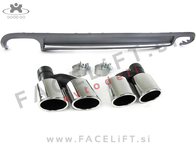 Audi A4 B8 8K 08-11 difuzor z nastavki za izpuh