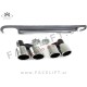 Audi A4 B8 8K 08-11 difuzor z nastavki za izpuh
