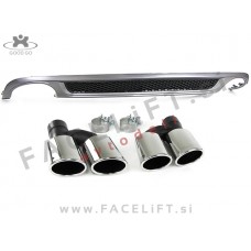 Audi A4 B8 8K 08-11 difuzor z nastavki za izpuh