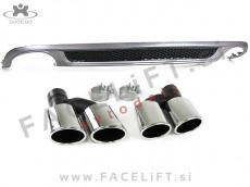 Audi A4 B8 8K 08-11 difuzor z nastavki za izpuh