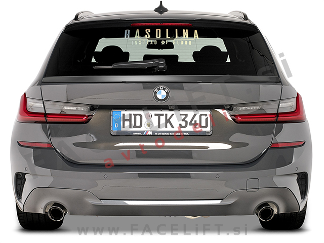BMW 3 Karavan G21 19- spojler za prtljažnik črni (sijaj)