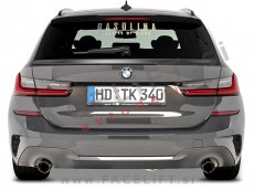 BMW 3 Karavan G21 19- spojler za prtljažnik karbon (mat)