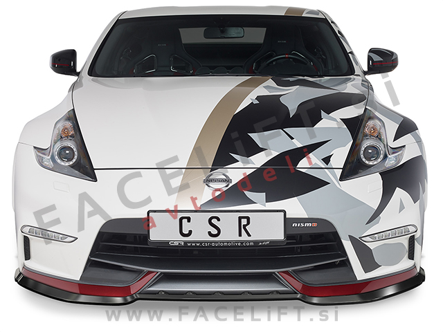 Nissan 370Z Nismo 13-20 podaljšek sprednjega odbijača črni (mat)
