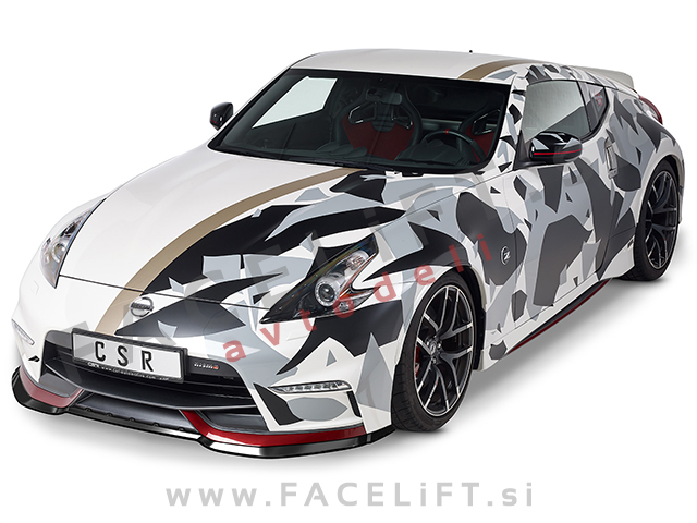 Nissan 370Z Nismo 13-20 podaljšek sprednjega odbijača črni (sijaj)
