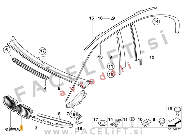 BMW 3 E46 Limuzina Karavan 98-01 ledvička leva