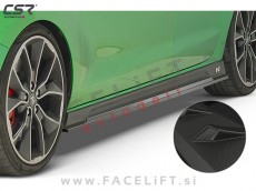 Hyundai i30 16- pragovi karbon (mat)